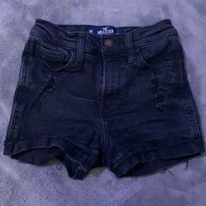 Hollister Black Denim Shorts